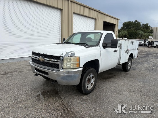 (West Palm Beach, FL) 2011 Chevrolet Silverado 2500HD Service Truck Runs & Moves)(Dash Warning Indic