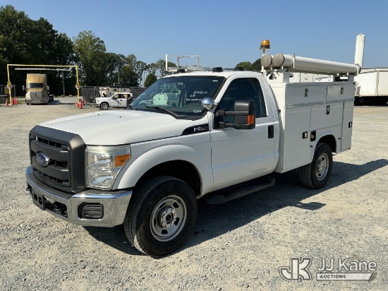 (China Grove, NC) 2016 Ford F350 4x4 Service Truck Runs & Moves) (Dash Warning Indicators On