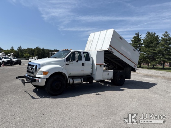 (Lebanon, TN) 2015 Ford F-750 Extended-Cab Chipper Dump Truck Runs, Moves & Dump Operates) (Dash War