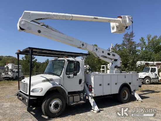 (Roxboro, NC) Altec AA55-MH, Material Handling Bucket Truck rear mounted on 2015 Freightliner M2 106