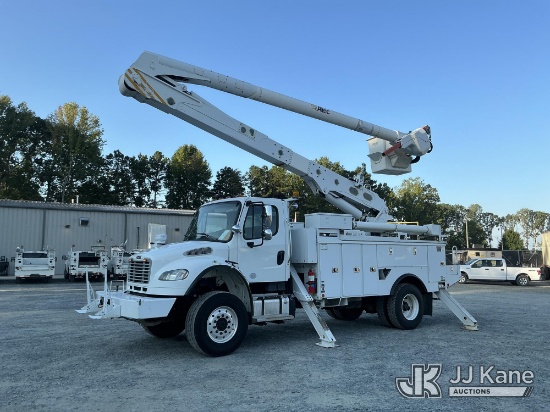 (China Grove, NC) Altec AA55E-MH, Material Handling Bucket Truck rear mounted on 2016 Freightliner M