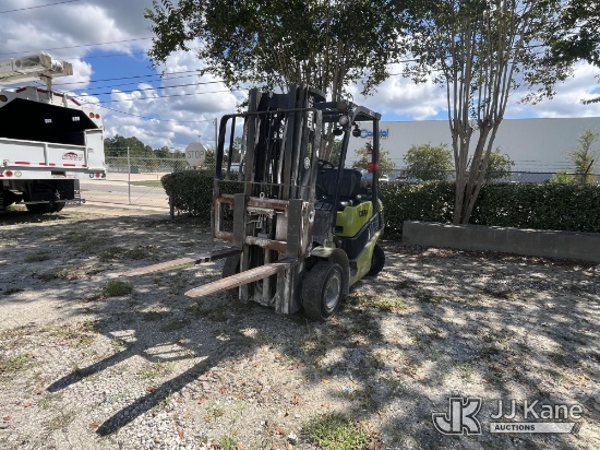 (Jacksonville, FL) 2017 Clark C25L LP Solid Tired Forklift Runs, Moves & Operates