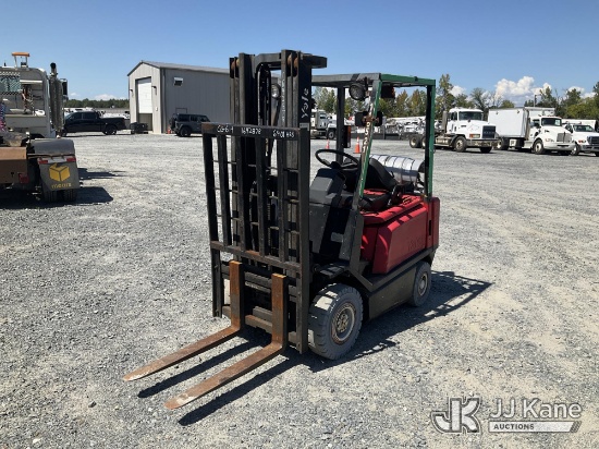 (China Grove, NC) Yale GLP030AFNUAE084 Solid Tired Forklift Runs, Moves & Operates