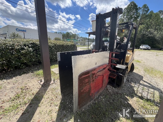(Jacksonville, FL) 2006 Yale GLP060VX Rubber Tired Forklift Not Running, Condition Unknown, No LPG T