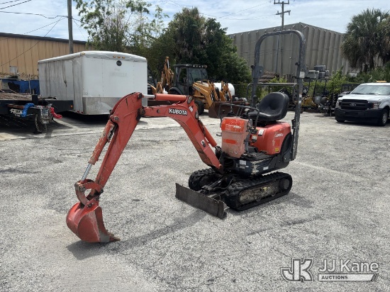 (West Palm Beach, FL) 2019 Kubota K008-3 Mini Hydraulic Excavator Runs, Moves, & Operates