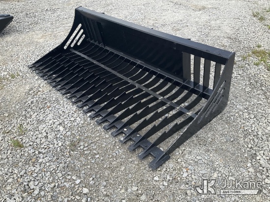 (Villa Rica, GA) 78 In Skid Steer Rock Bucket (New/Unused) NOTE: This unit is being sold AS IS/WHERE