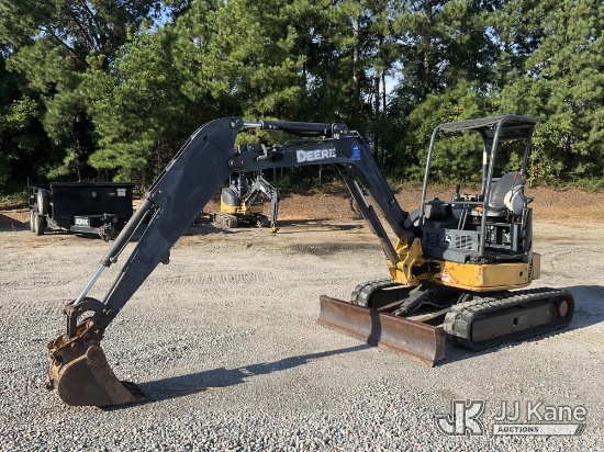 (Chester, VA) 2012 John Deere 35D Mini Hydraulic Excavator Runs, Moves & Operates