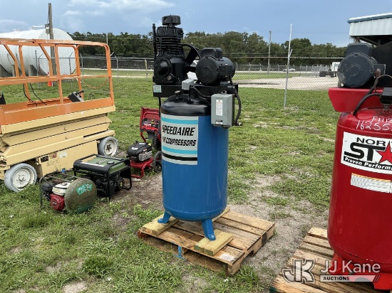 (Tampa, FL) Speedaire 80 Gallon 2 Stage/Single Phase Electric Air Compressor (Not Running Not Runnin