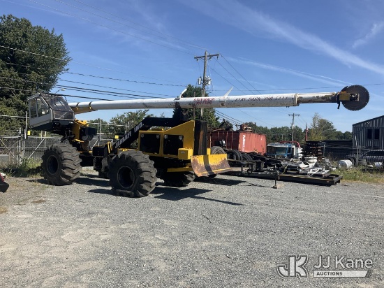 (China Grove, NC) 2013 Jarraff 4 Wheel Drive Articulating Rubber Tired Tree Saw Not Running, Conditi