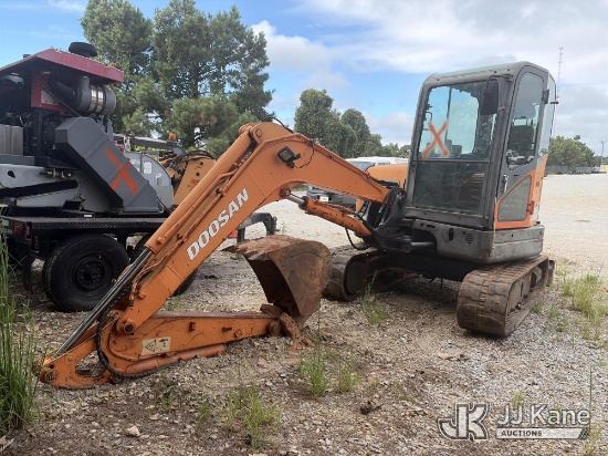 (Villa Rica, GA) Doosan DX60R Mini Hydraulic Excavator Not Running, Condition Unknown, No Key) (BUYE