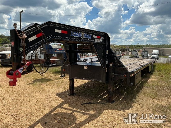 (Jackson, MS) 2017 Load Trail Gooseneck Tagalong Trailer Hydraulic Ramp Condition & Electric Winch C