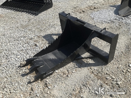 (Villa Rica, GA) Skid Steer Stump Bucket (New/Unused) NOTE: This unit is being sold AS IS/WHERE IS v