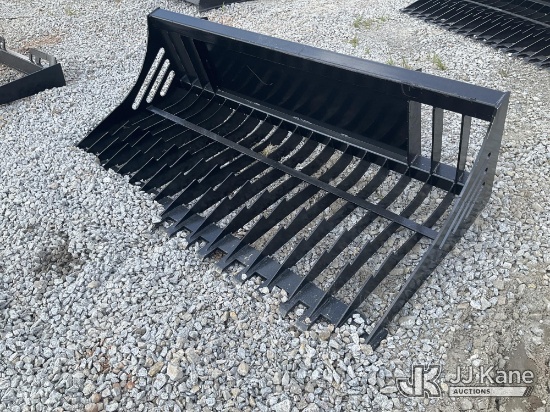 (Villa Rica, GA) 72 In Skid Steer Rock Bucket (New/Unused) NOTE: This unit is being sold AS IS/WHERE