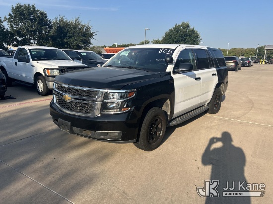 (Allen, TX) 2018 Chevrolet Tahoe Police 4-Door Sport Utility Vehicle, City of Allen TX Owned Runs &