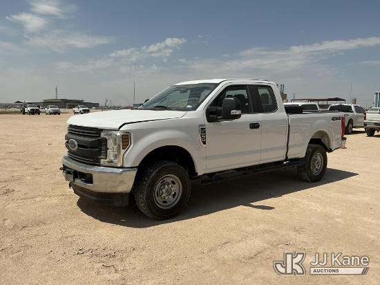 (Midland, TX) 2019 Ford F250 4x4 Extended-Cab Pickup Truck Runs & Moves) (Dash Warning Indicator On,
