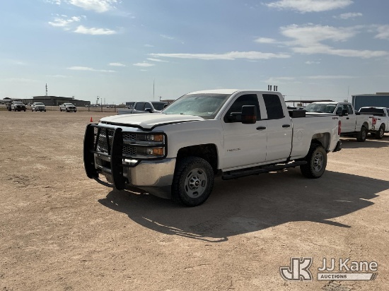 (Midland, TX) 2019 Chevrolet Silverado 2500HD 4x4 Extended-Cab Pickup Truck Runs & Moves) (Won't Sta
