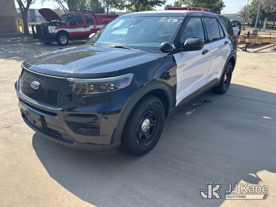 (Allen, TX) 2021 Ford Explorer Police 4-Door Sport Utility Vehicle, City of Allen TX Owned Runs & Mo