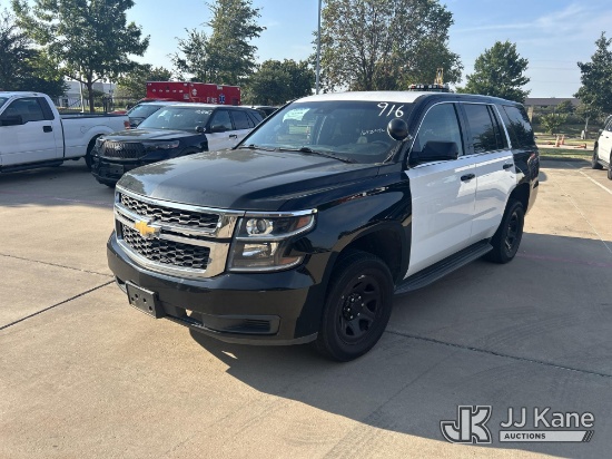 (Allen, TX) 2019 Chevrolet Tahoe Police 4-Door Sport Utility Vehicle, City of Allen TX Owned Runs &