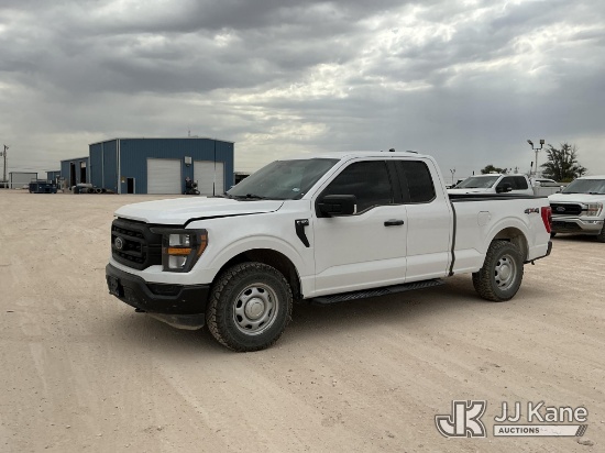 (Midland, TX) 2023 Ford F150 4x4 Extended-Cab Pickup Truck Runs & Moves) (Windshield Deficiencies, H