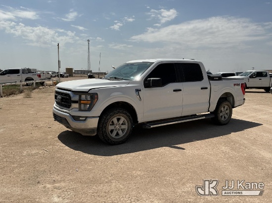 (Midland, TX) 2023 Ford F150 4x4 Crew-Cab Pickup Truck Runs & Moves) (Windshield Deficiencies