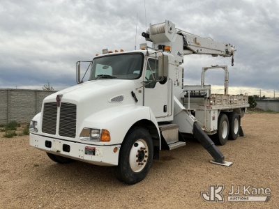 (Fort Lupton, CO) Altec D2045-TB, Digger Derrick mounted behind cab on 2003 Kenworth T300 Flatbed/Ut
