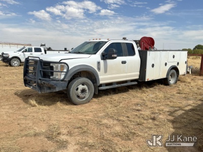 (Stanton, TX) 2019 Ford F-550 SuperCab DRW Extended-Cab Mechanics Service Truck Not Running, Conditi