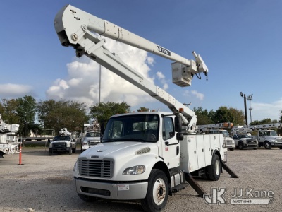 (Channelview, TX) HiRanger 5TC-55, Material Handling Bucket Truck rear mounted on 2016 Freightliner