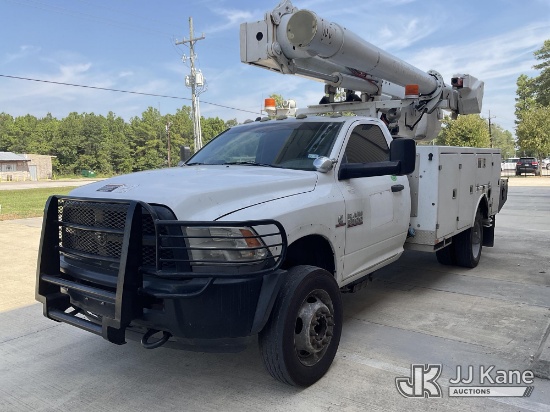 (Houston, TX) Altec L37M, Over-Center Material Handling Bucket Truck center mounted on 2014 RAM 5500