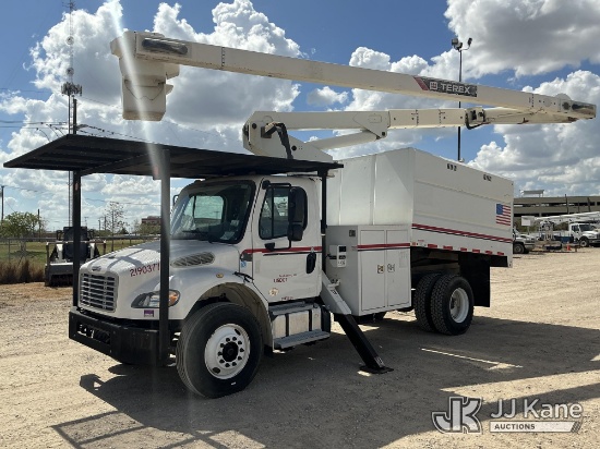 (Waxahachie, TX) Terex XT PRO 56, Over-Center Bucket Truck mounted behind cab on 2018 Freightliner M