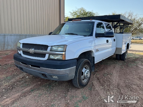 (El Reno, OK) 2004 Chevrolet Silverado 3500 Crew-Cab Service Truck Runs & Moves) (Seller States: New