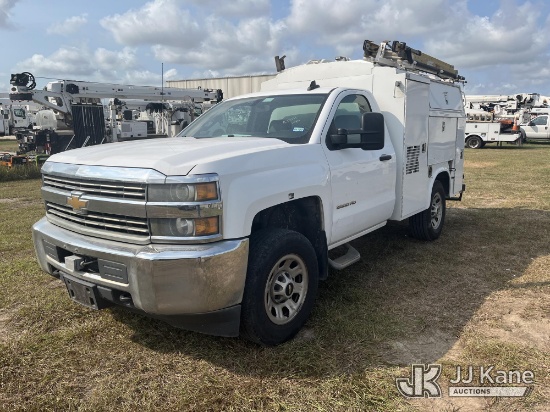 (Houston, TX) 2016 Chevrolet Silverado 3500HD Enclosed Service Truck Runs & Moves