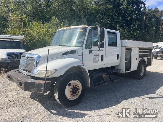 (Memphis, TN) 2010 International DuraStar 4300 Crew-Cab Enclosed Utility Truck, Municipal Owned Runs