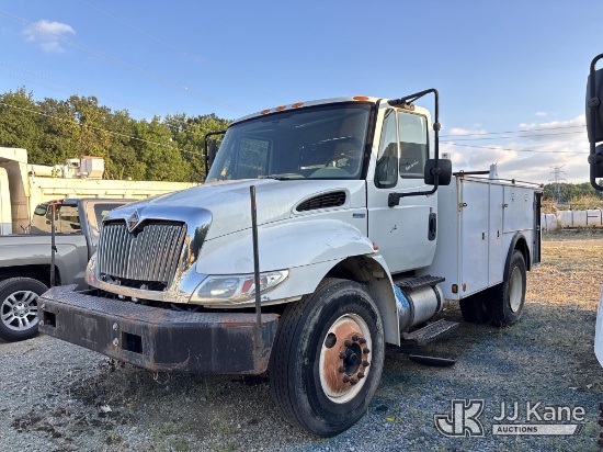 (Memphis, TN) 2011 International DuraStar 4300 Utility Truck, Municipal Owned Not Running, Condition