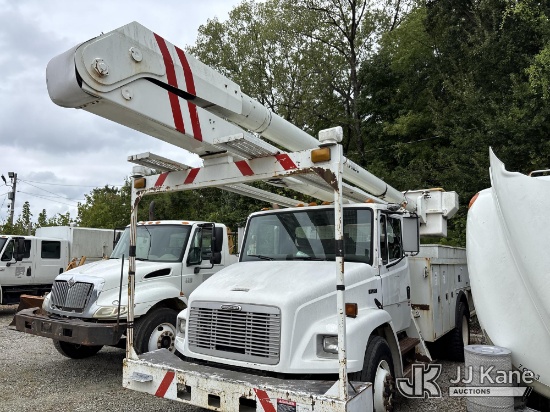 (Memphis, TN) Altec AA755L, Bucket Truck rear mounted on 2003 Freightliner FL70 Service Truck, Munic