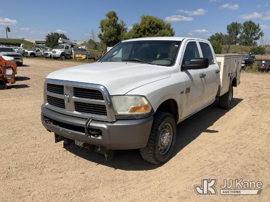 (Shakopee, MN) 2010 Ram 2500 4x4 Crew-Cab Service Truck Runs & Moves) (Dash Warning Indicators On