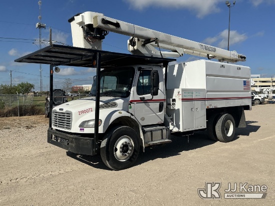 (Waxahachie, TX) Terex XT Pro 56, Over-Center Bucket Truck mounted behind cab on 2018 Freightliner M