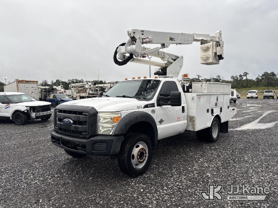 (Hammond, LA) Altec AT37G, Articulating & Telescopic Bucket Truck mounted behind cab on 2015 Ford F-