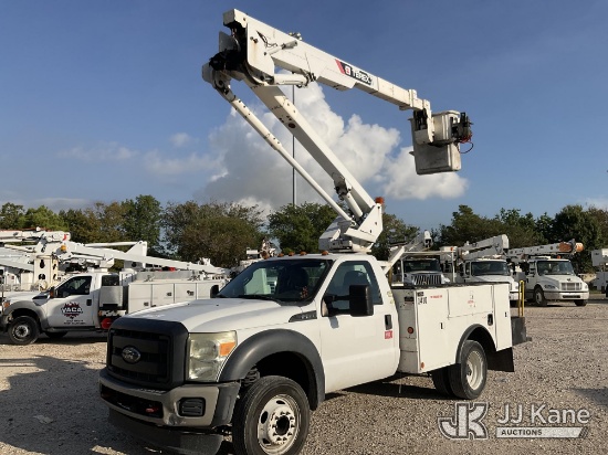 (Channelview, TX) HiRanger LT40, Articulating & Telescopic Bucket Truck mounted behind cab on 2015 F