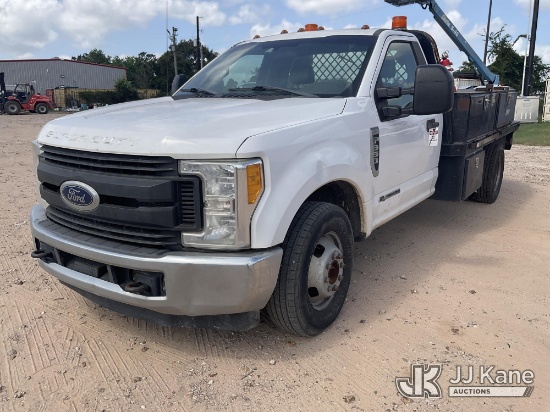(Magnolia, TX) 2017 Ford F-350 SD Flatbed/Service Truck Runs & Moves) (Dash Warning Indicators On
