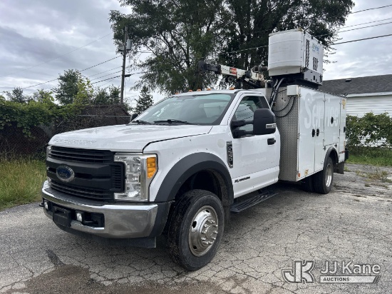 (South Beloit, IL) 2017 Ford F-550 Regular Cab DRW Mechanics Service Truck Runs & moves) (Crane & Ai