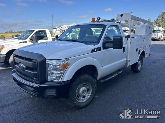 (Berryville, AR) 2012 Ford F350 4x4 Service Truck, Arkansas Cooperative owned and operated Runs & Mo