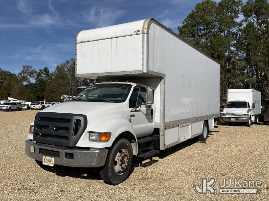 (Hammond, LA) 2004 Ford F650 Van Body Truck Not Running, Condition Unknown) (No Keys, Rear Liftgate
