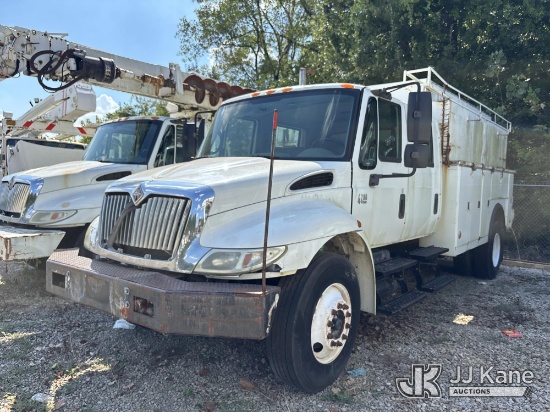 (Memphis, TN) 2006 International 4200 Crew-Cab Enclosed Service Truck, Municipal Owned Not Running,