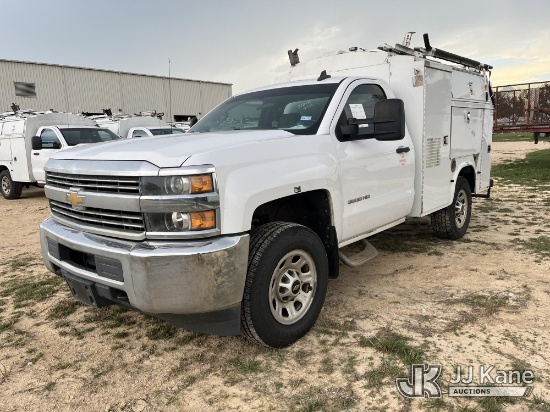 (Houston, TX) 2015 Chevrolet Silverado 3500HD Enclosed Service Truck Runs & Moves
