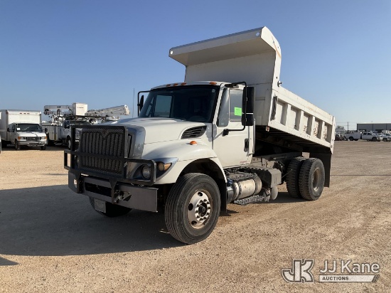(Marion, TX) 2015 International 7500 Dump Truck Runs, Moves & Dump Operates)(Dash Warning Indicators