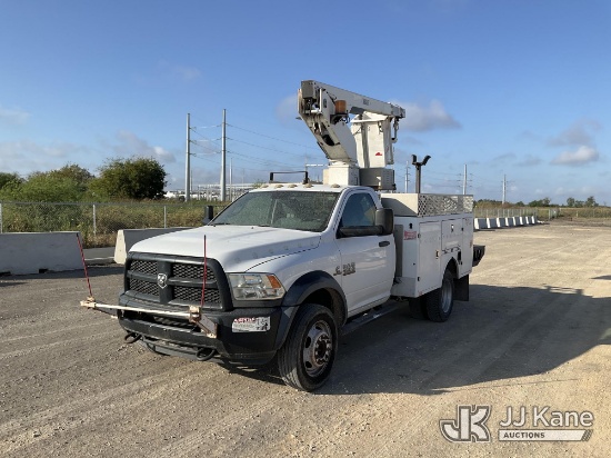 (Marion, TX) Versalift TEL-29, Articulating & Telescopic Bucket mounted behind cab on 2014 RAM 4500