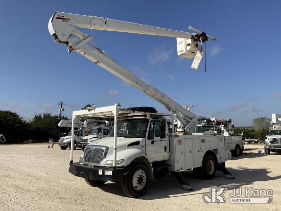 (Rio Vista, TX) HiRanger/Telelect 5TC-55, Material Handling Bucket Truck mounted behind cab on 2013