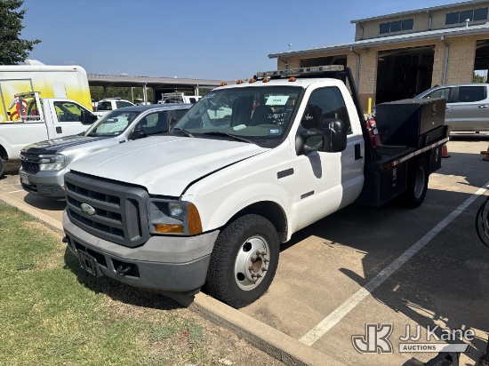 (Allen, TX) 2005 Ford F-350 SD Flatbed Truck, City of Allen TX Owned Not Running, Condition Unknown)