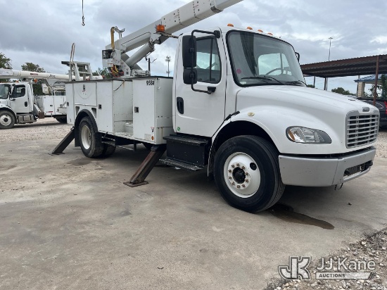 (Channelview, TX) HiRanger 5TC-55, Material Handling Bucket Truck rear mounted on 2016 Freightliner