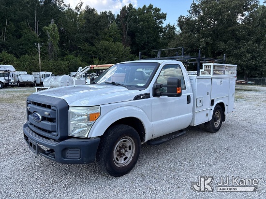 (Memphis, TN) 2015 Ford F-250 SD Service Truck, Municipal Owned Runs & Moves) (Dash Warning Indicato